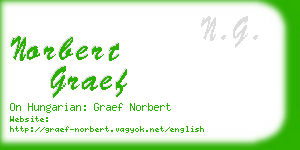 norbert graef business card